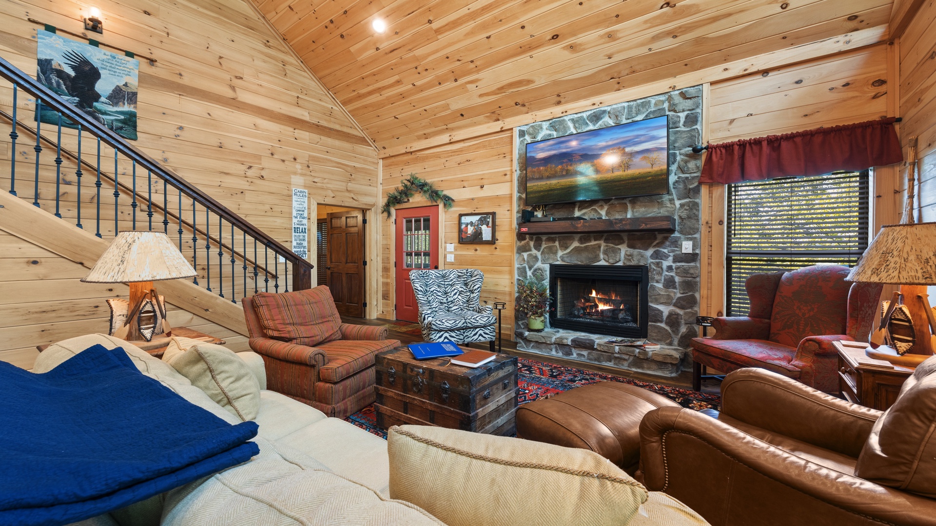 at for his name's sake a 3 bedroom cabin rental located in gatlinburg