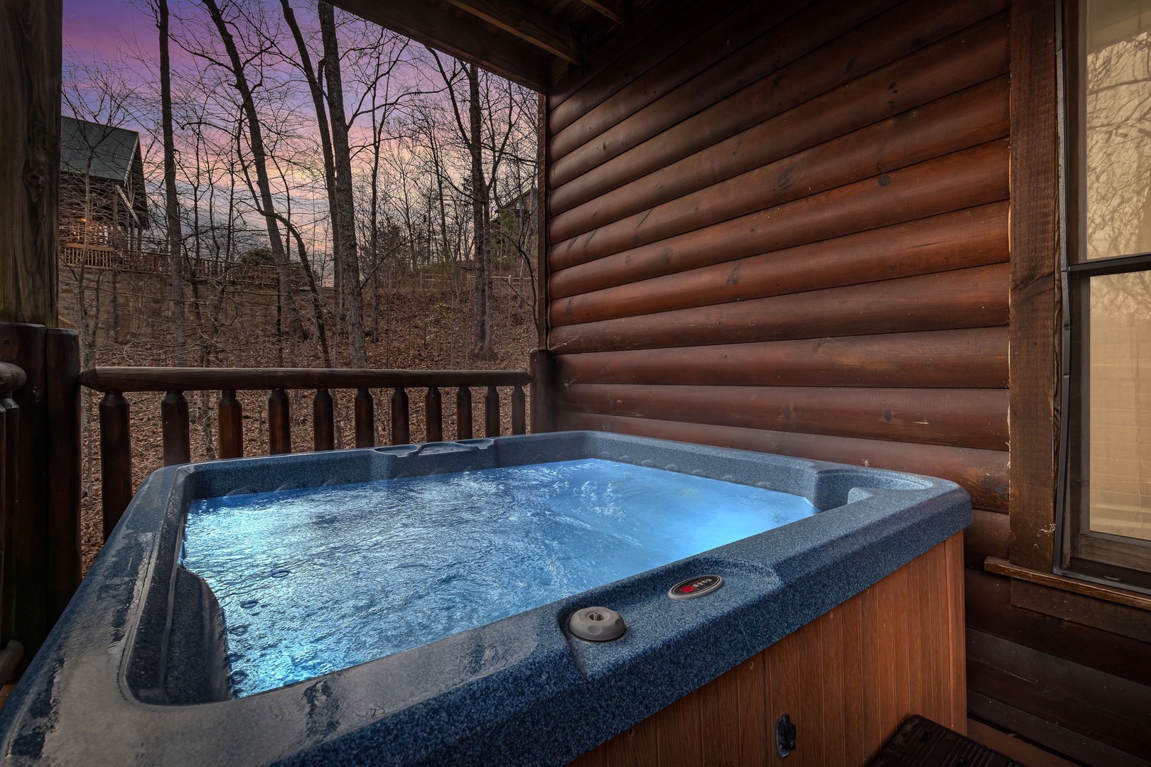 Hot Tub at Country Bear's Getaway, a 3-bedroom cabin rental located in Gatlinburg