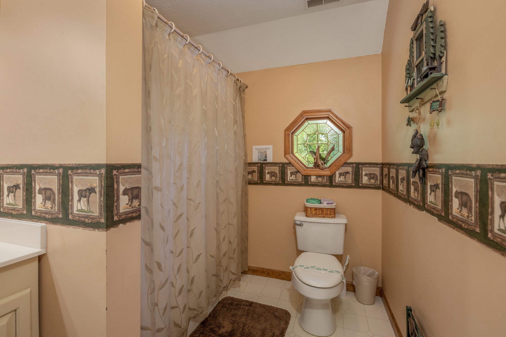 Bathroom in the loft space at Amazing Memories, a 3 bedroom cabin rental located in Pigeon Forge