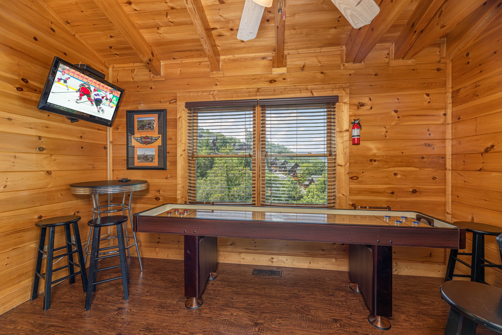 Air hockey table at Loving Every Minute, a 5 bedroom cabin rental located in Pigeon Forge
