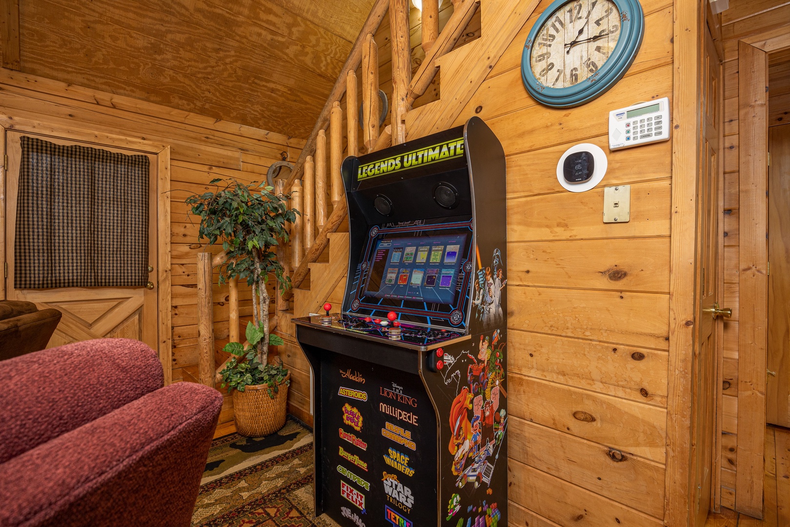 Arcade at Lincoln Logs, a 2 bedroom cabin rental located in Gatlinburg