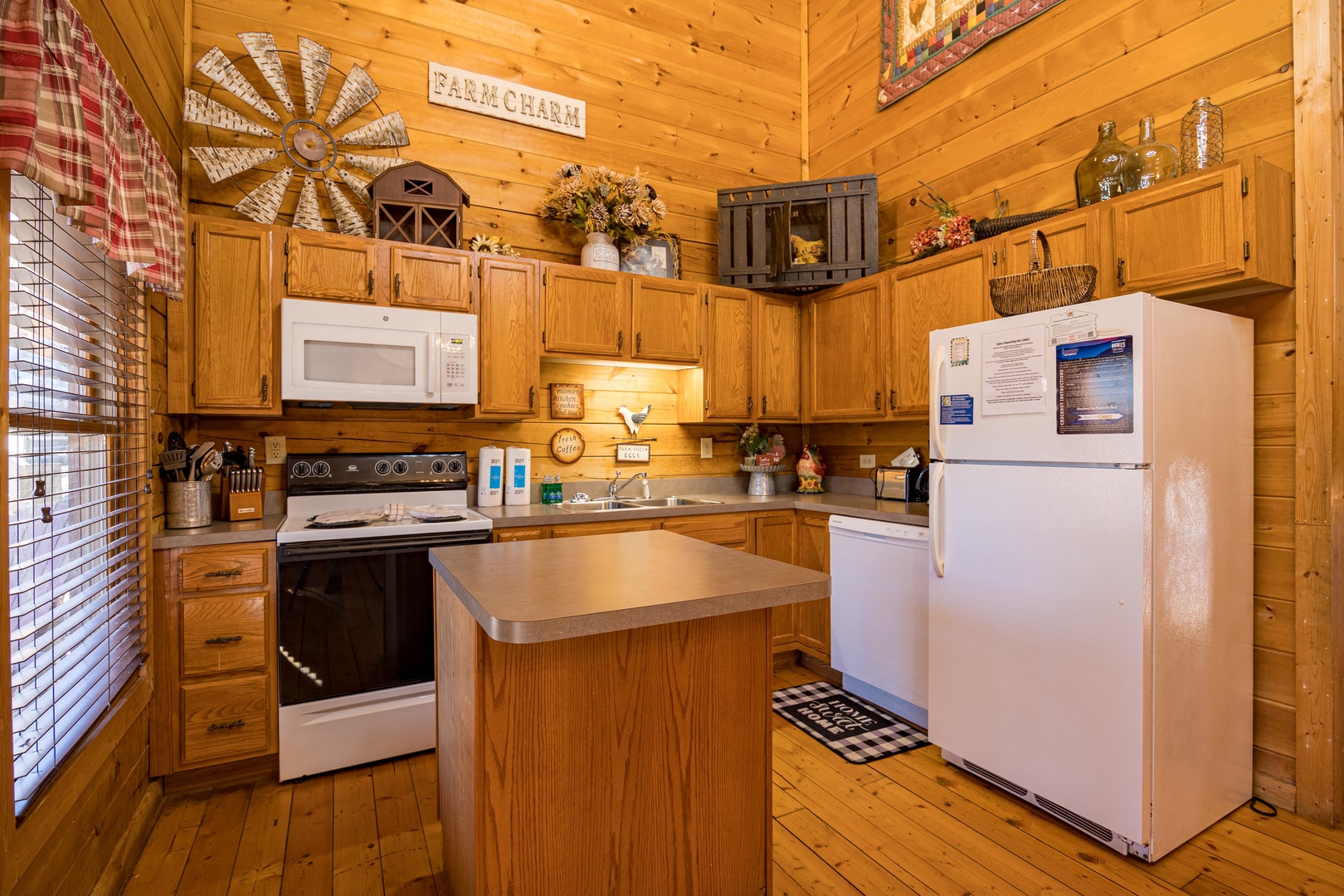 Kitchen appliances at Sunny Side Up, a 2 bedroom cabin rental located in Gatlinburg