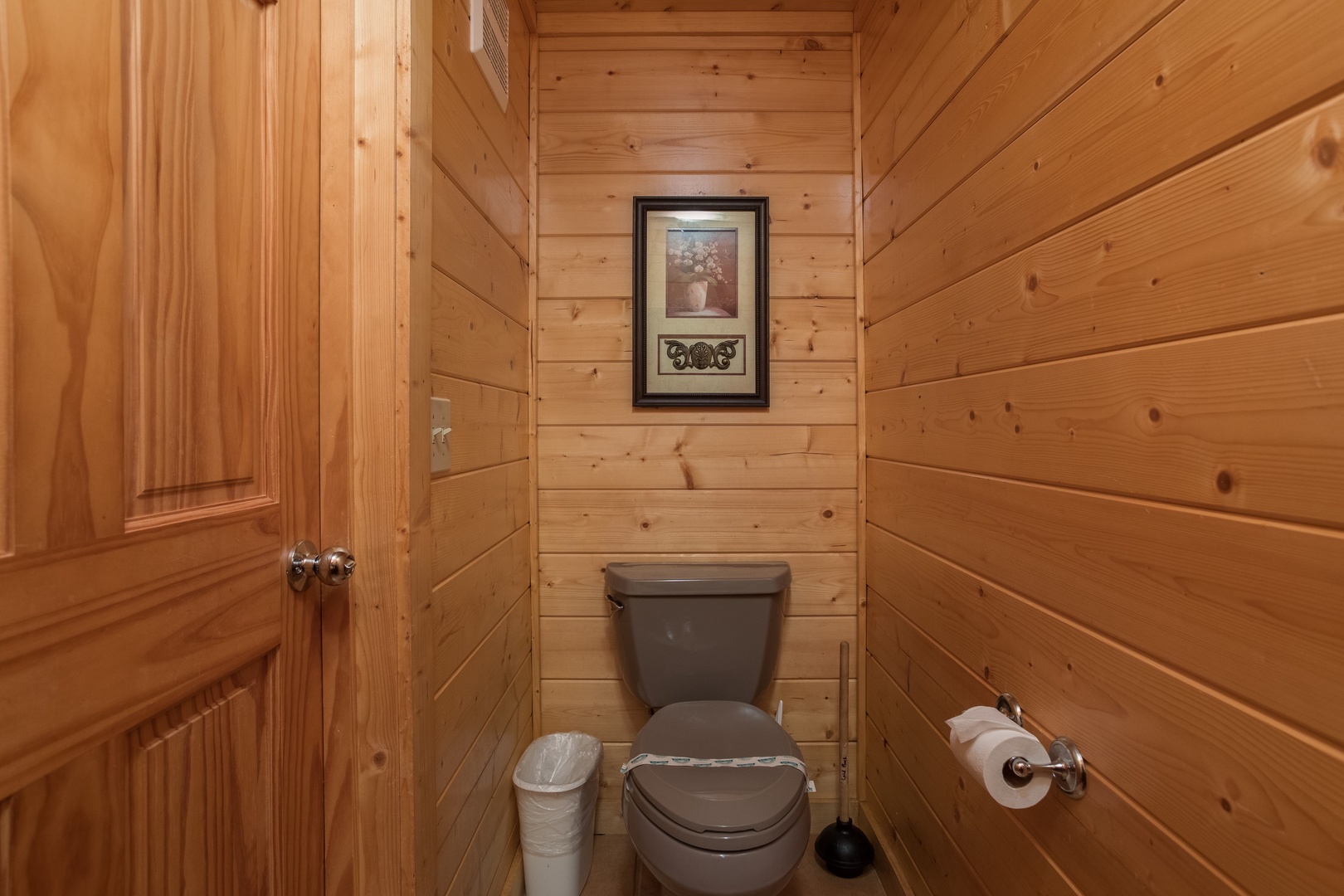 Bathroom at Laid Back, a 2 bedroom cabin rental located in Pigeon Forge