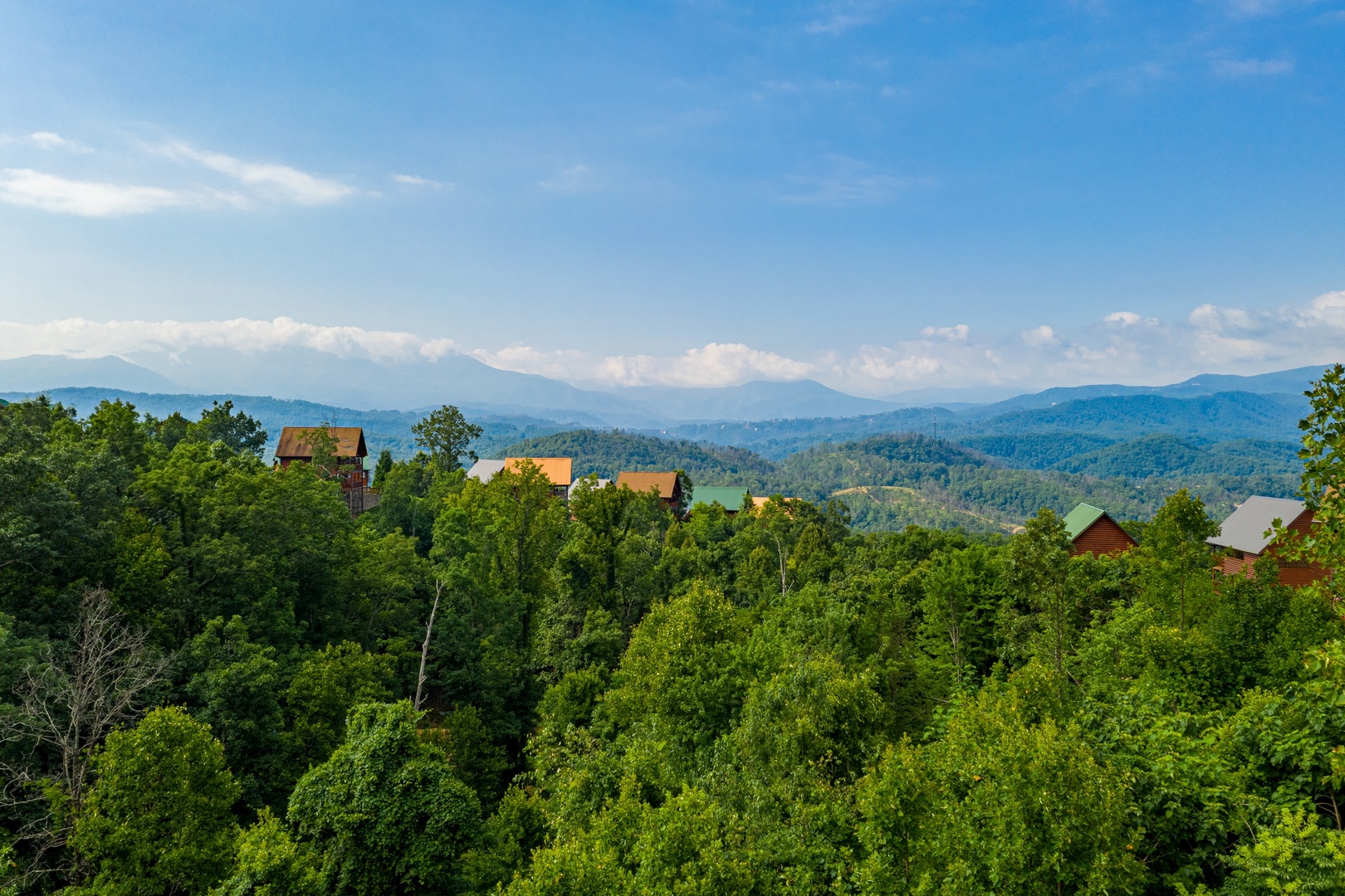Mountain view at 1 Above the Smokies, a 2 bedroom cabin rental located in Pigeon Forge