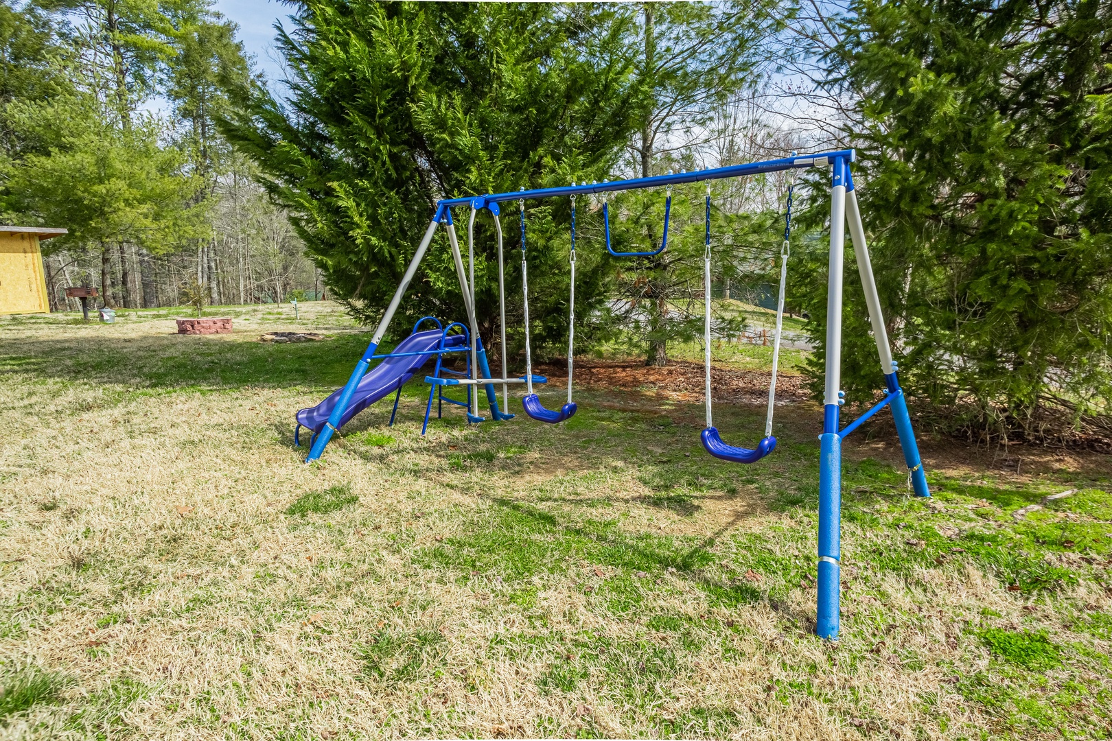 Swing set at 3 Crazy Cubs, a 5 bedroom cabin rental located in pigeon forge
