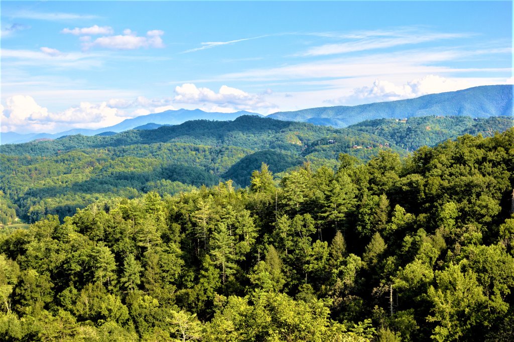 Mountains at Mountain Mama, a 3 bedroom cabin rental located in pigeon forge