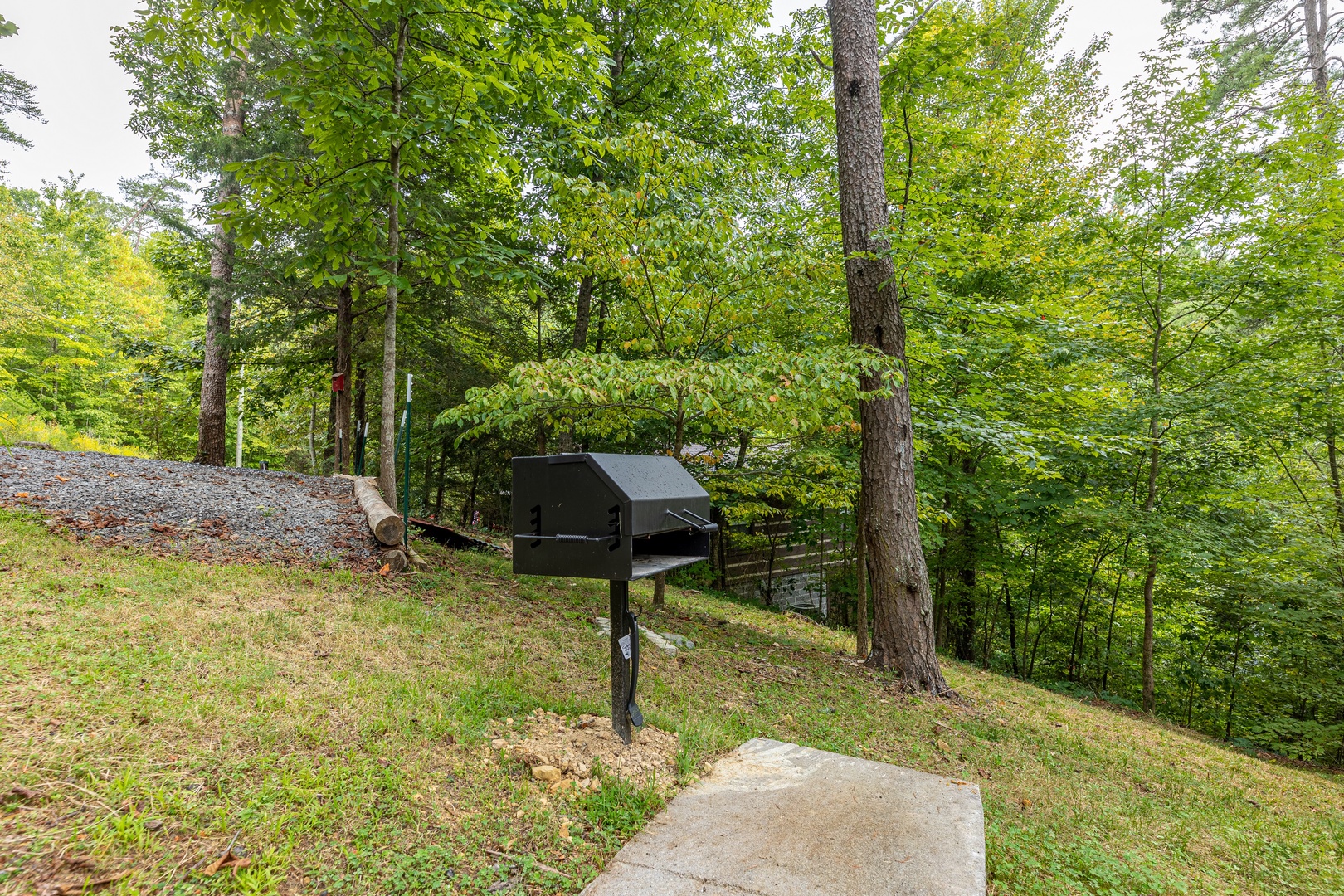 Charcoal grill at Copper Owl, a 2 bedroom cabin rental located in Pigeon Forge