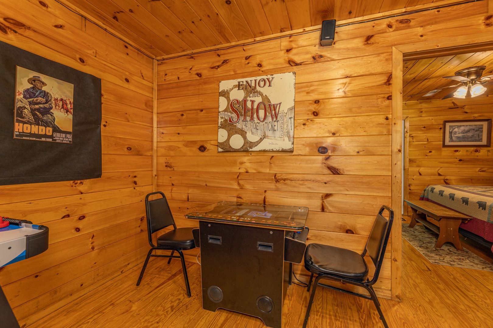 Arcade game at A Moment in Time, a 2 bedroom cabin rental located in pigeon forge
