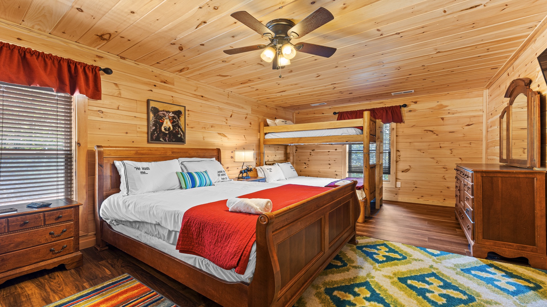 at for his name's sake a 3 bedroom cabin rental located in gatlinburg