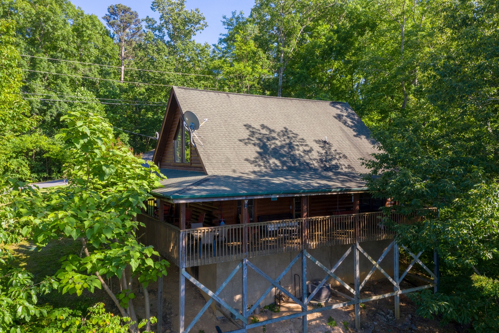 Cabin exterior at Grand View, a 3 bedroom cabin rental located in Sevierville