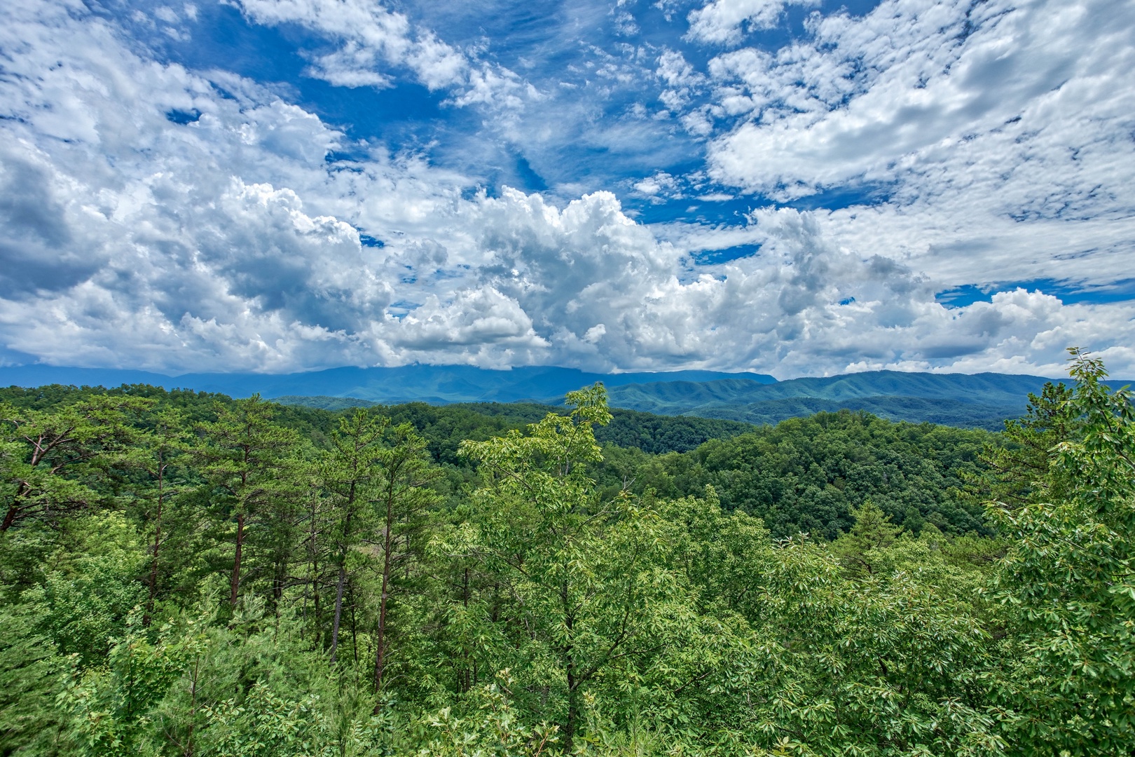 Mountain views at I Do Love Views, a 3 bedroom cabin rental located in Pigeon Forge