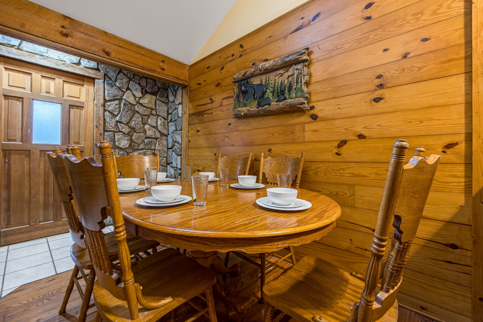 Dining Table for 4 at Just for Fun, a 4 bedroom cabin rental located in Pigeon Forge