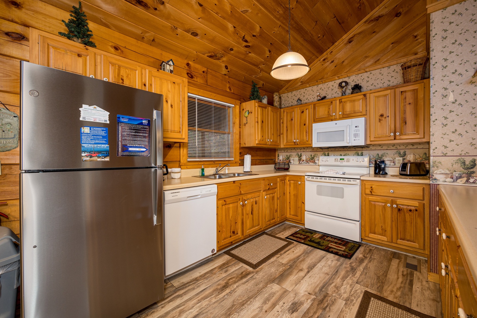 Kitchen at Eagle's Loft, a 2 bedroom cabin rental located in Pigeon Forge