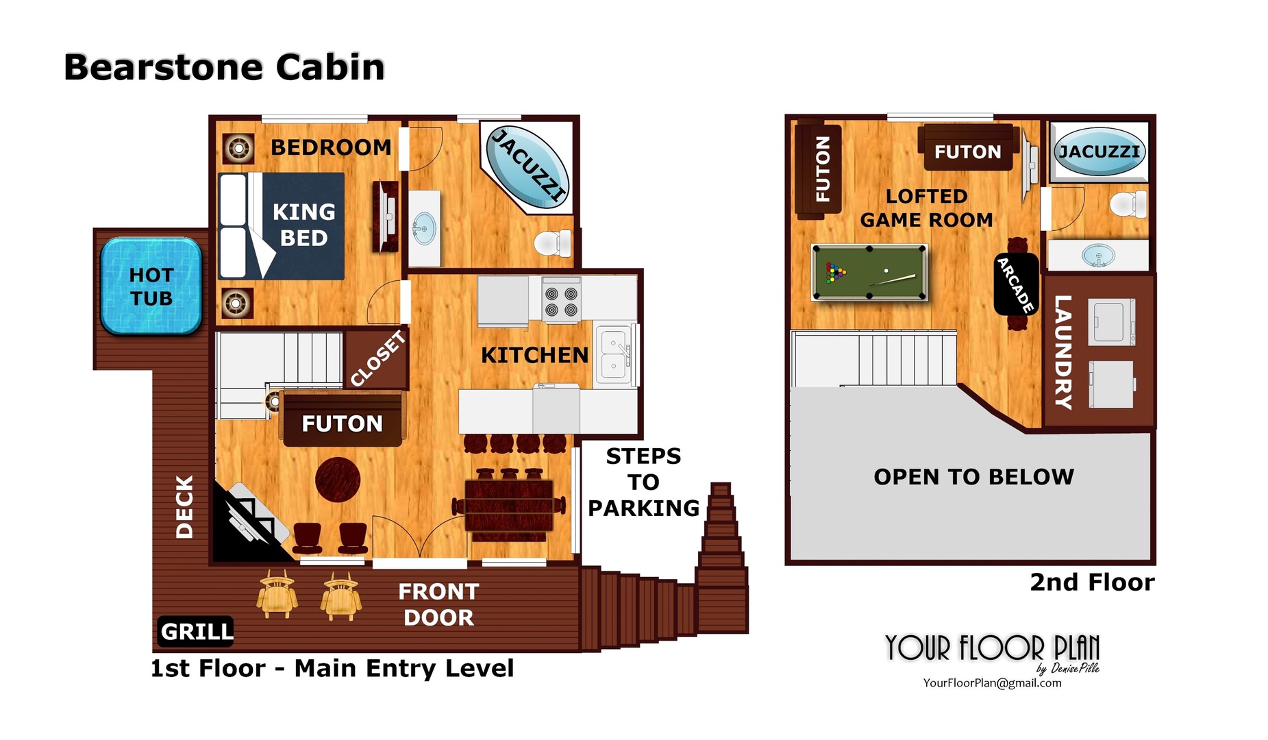 Bearstone Cabin - Floor Plan (Revision)