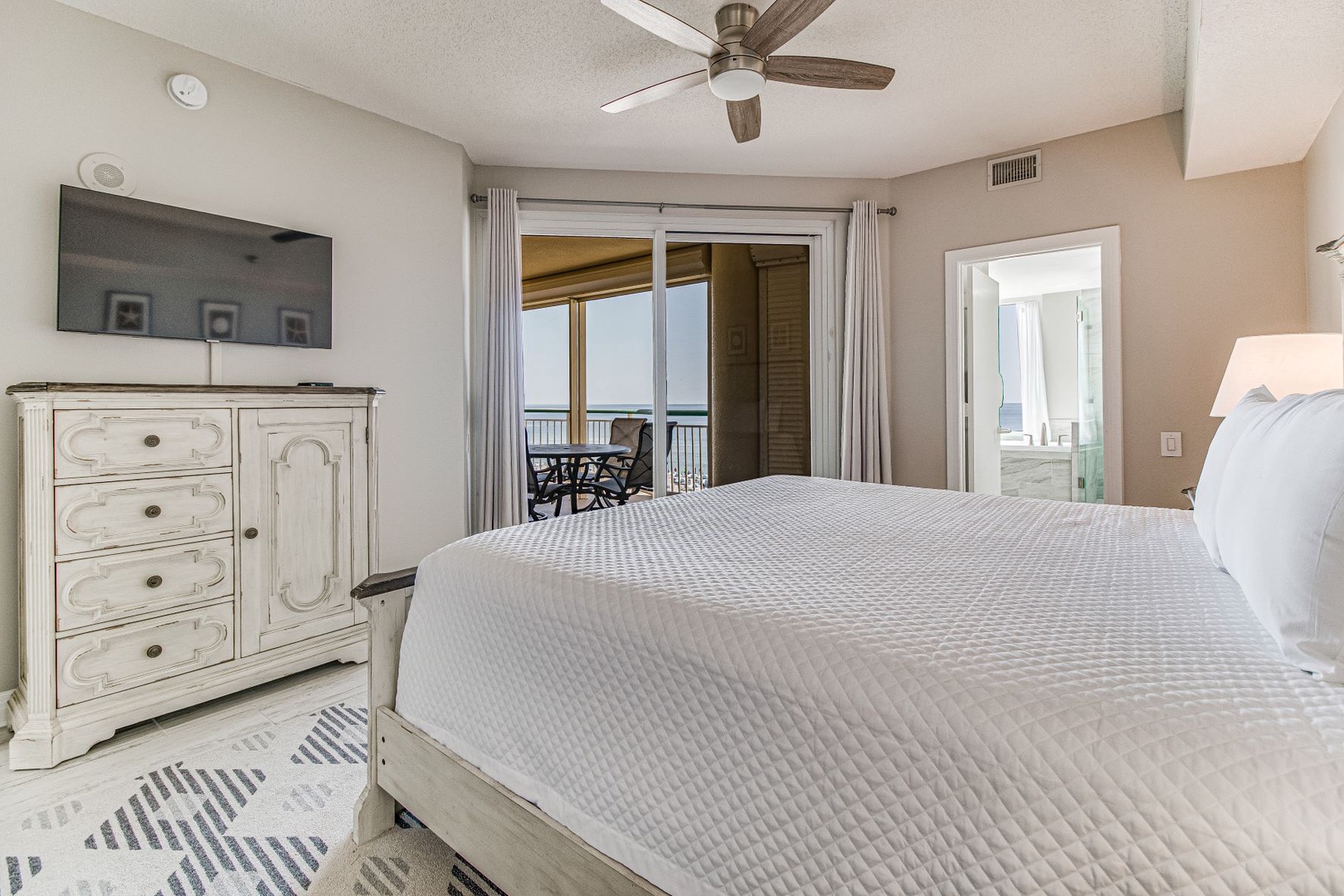Beach Colony Tower 4B Master Bedroom King Size Bed
