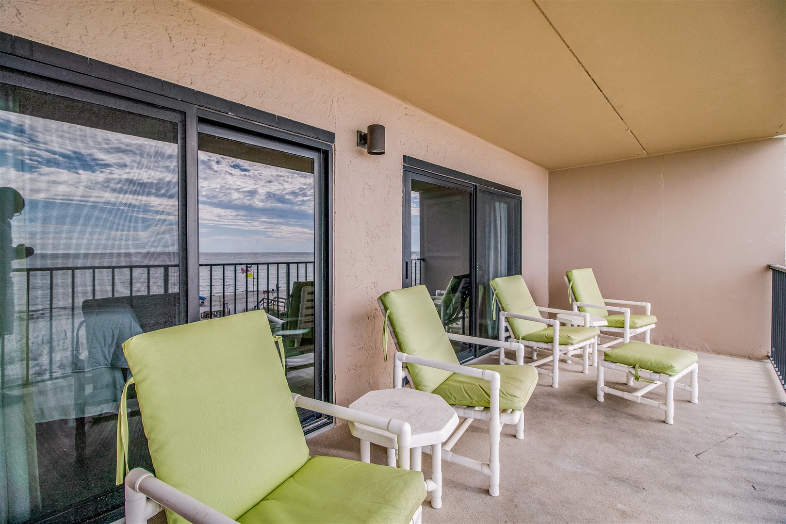 Ocean Breeze West 303 Balcony with Expansive Views