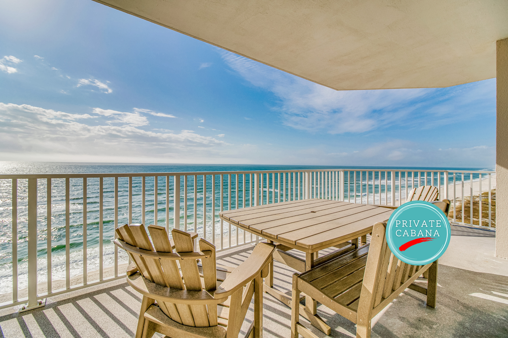 Perdido Key Rental Windemere 1008 Balcony with Beach View