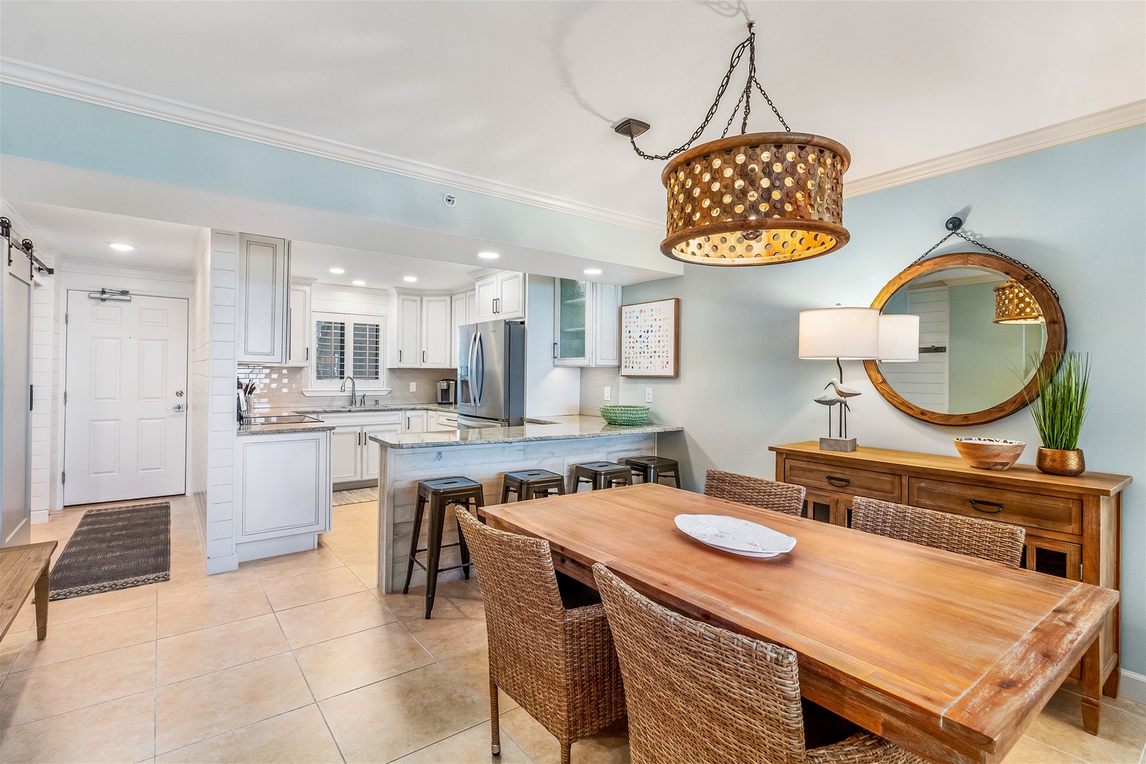 Sandy Key 718 Dining Room and Open Kitchen