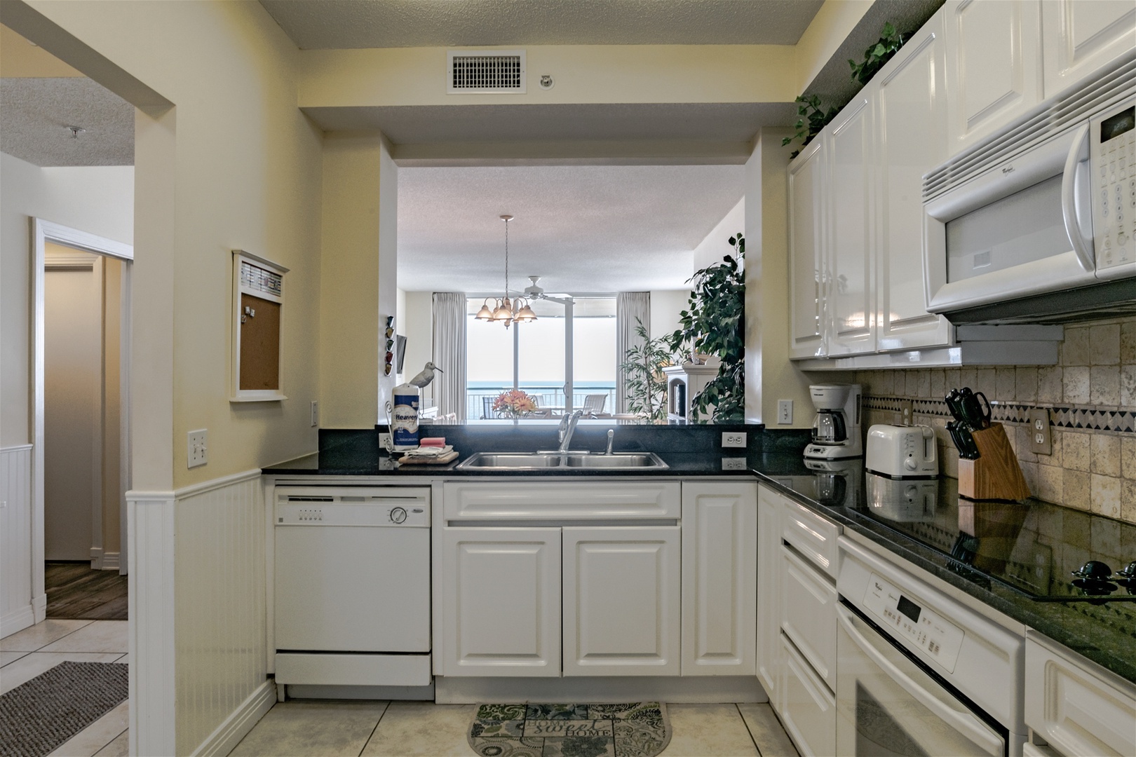 Beach Colony East Unit 3C Kitchen Looking into Dining Area