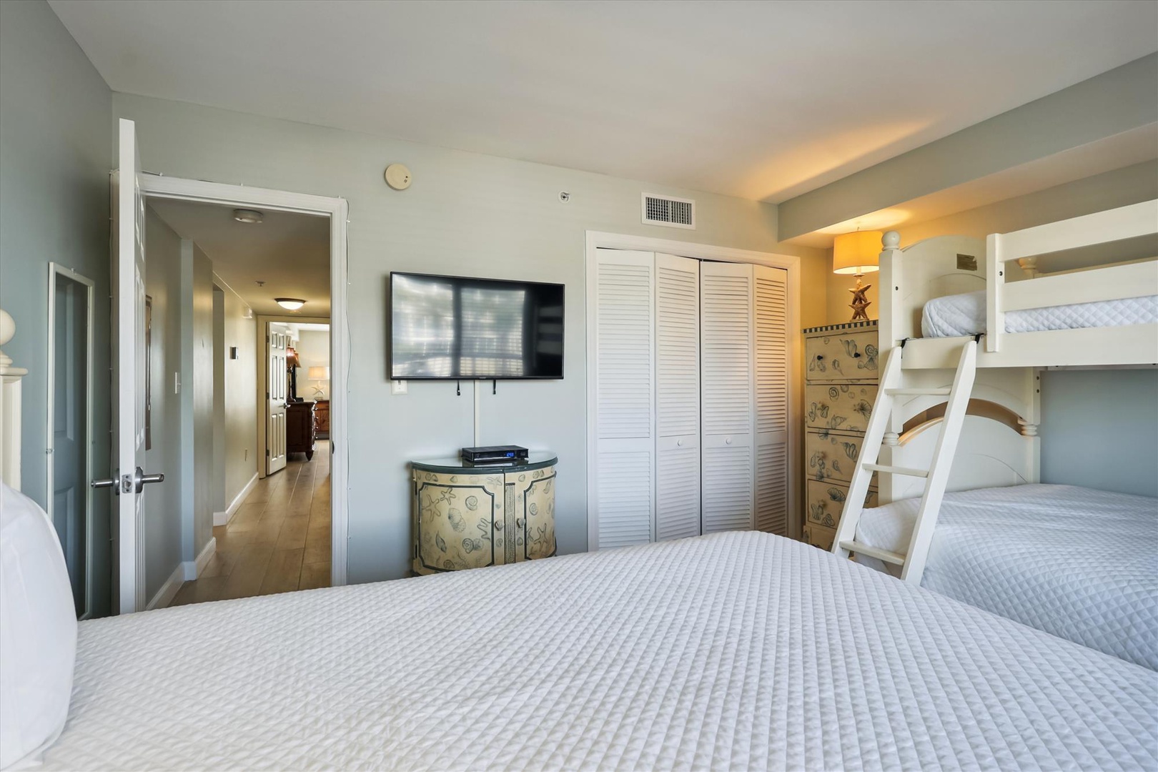 Sandy Key Resort 236 Guest Bedroom closet and hallway