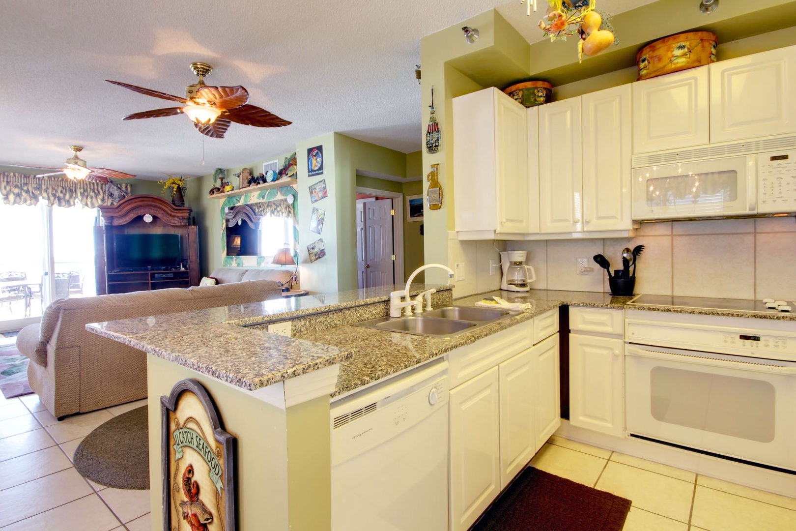 Beach Colony West 13A Kitchen Counter and Sink