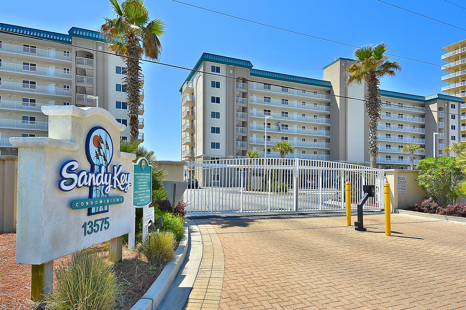 Sandy Key Resort Entrance In Perdido Key