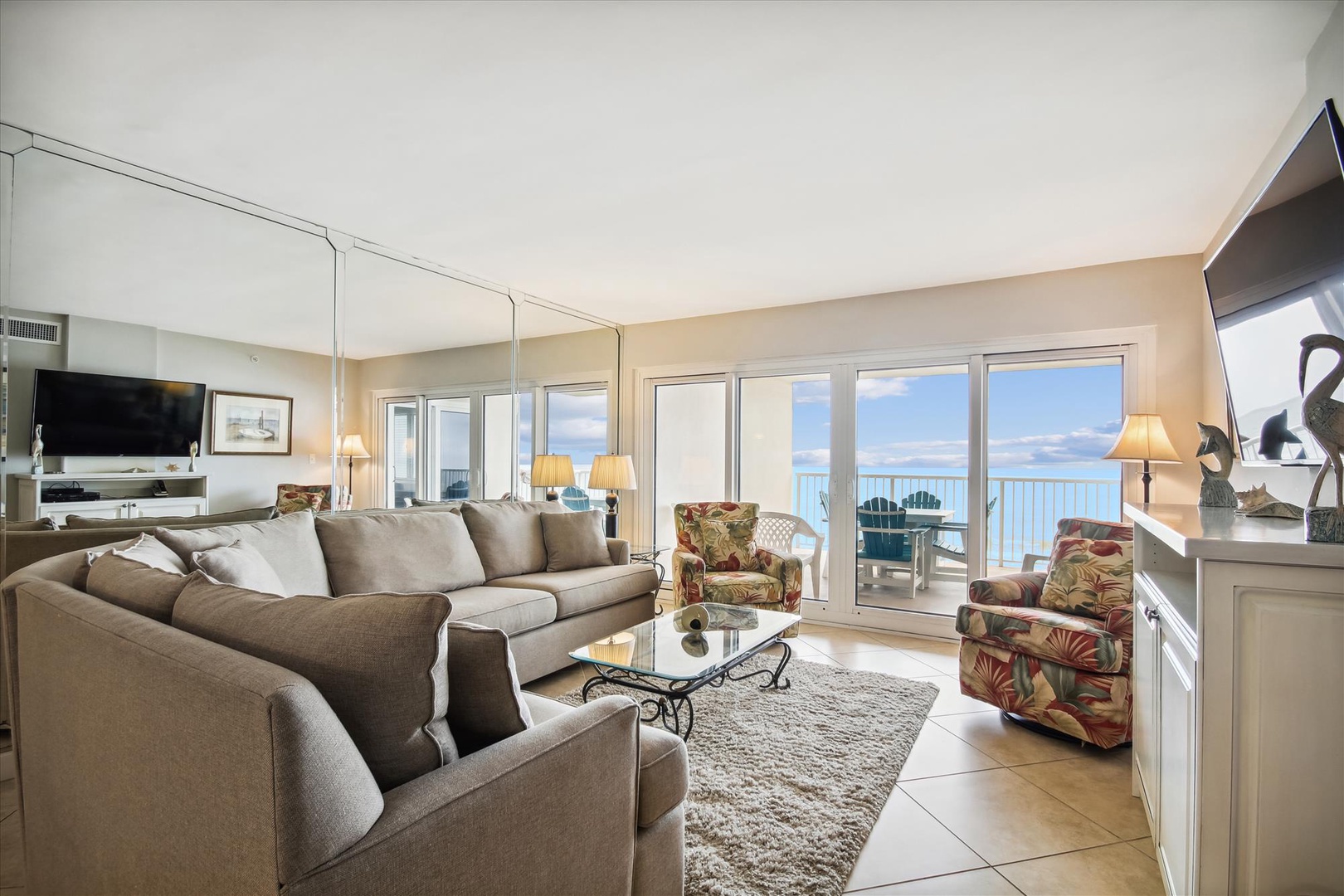 Sandy Key Living Room and View
