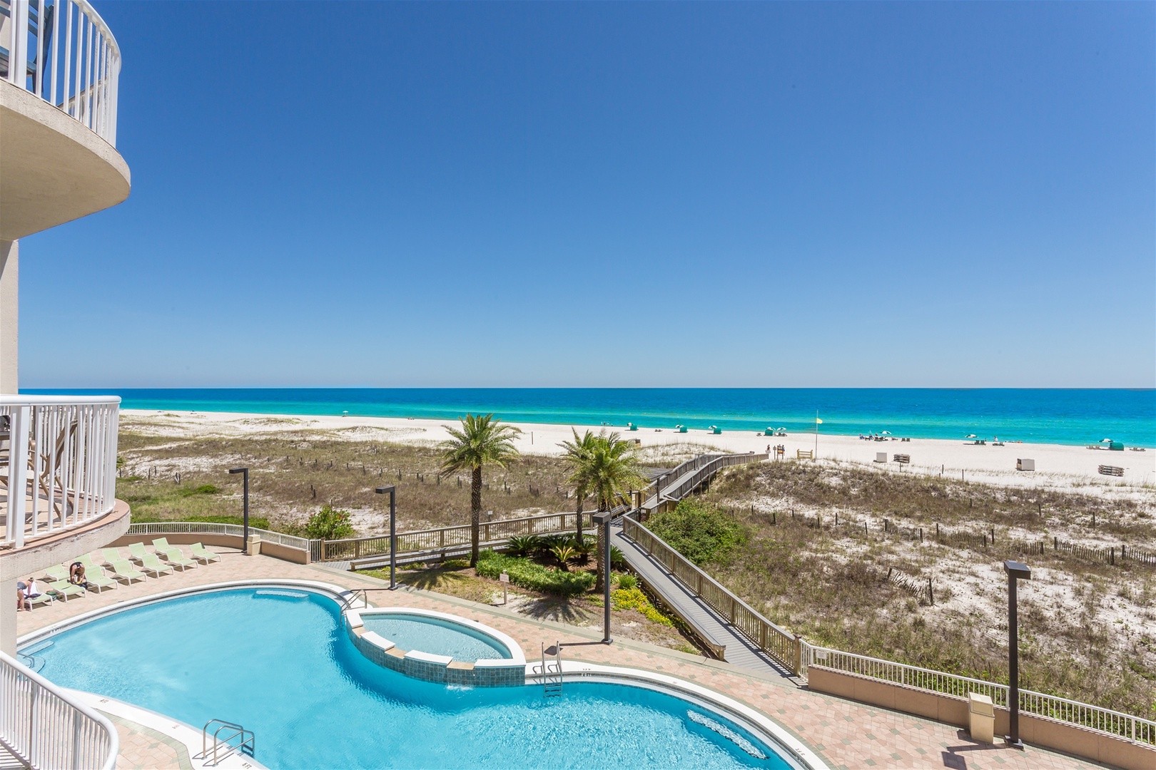 Spanish Key Beach Resort Aerial Of Pool And Beach