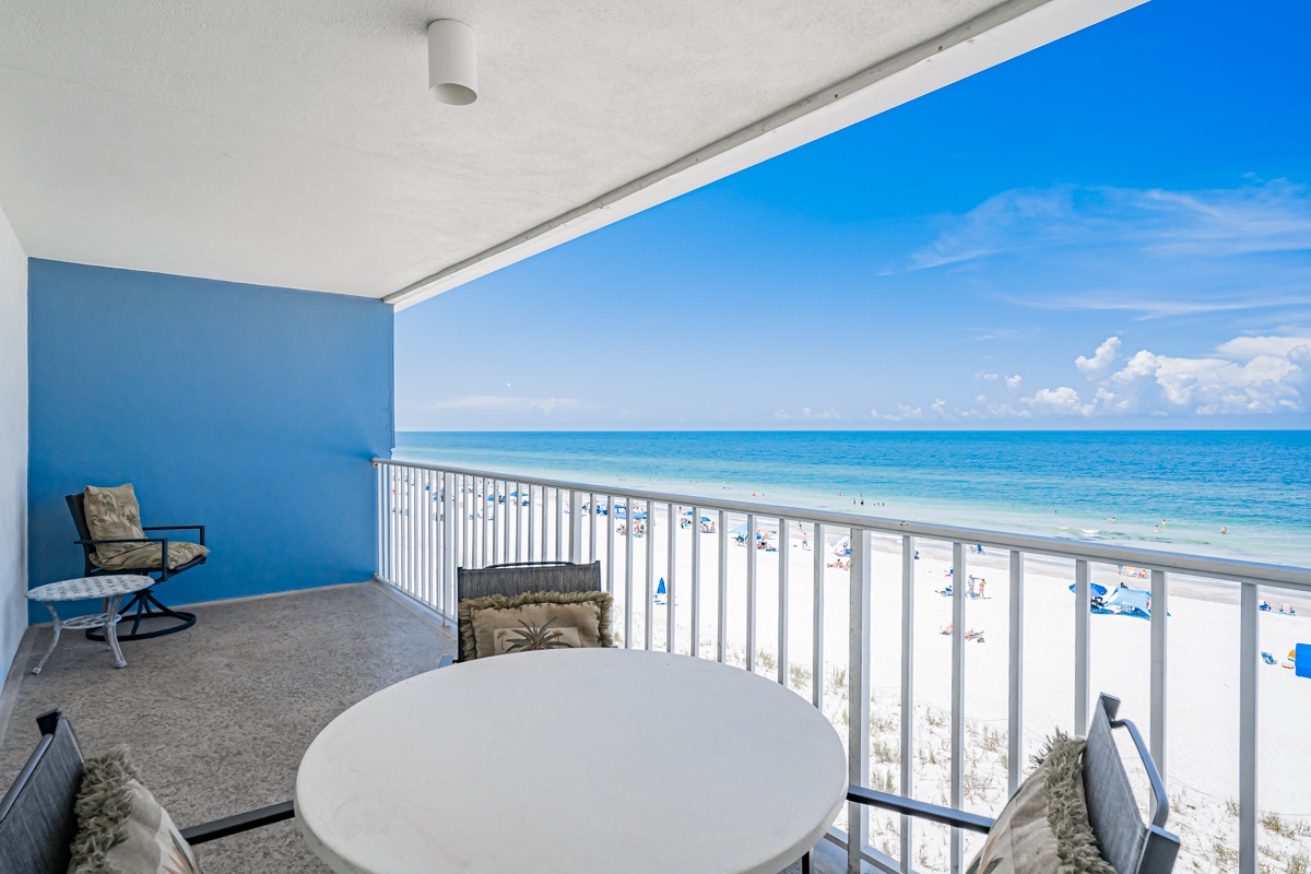 Your private balcony offers stunning views of turquoise waters and powdery white sand, where you can start each morning with coffee overlooking paradise or unwind in the evening breeze.