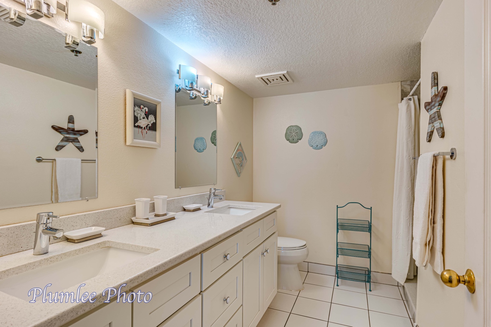 Master bathroom with double sinks