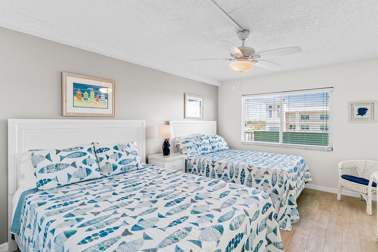 2nd bedroom with 2 Queen beds