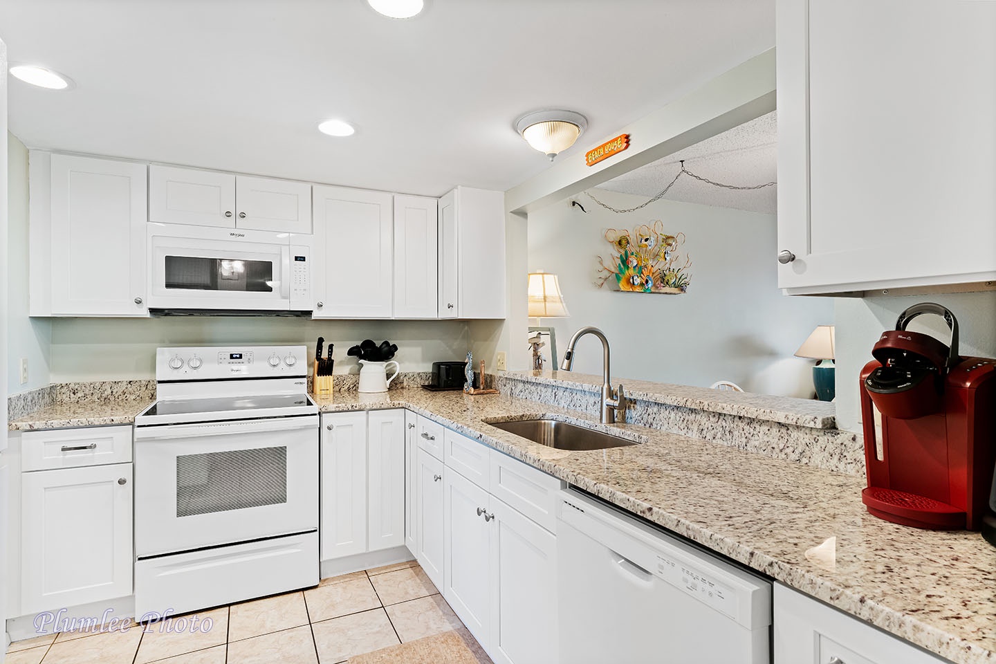 Dining area has pass through to kitchen