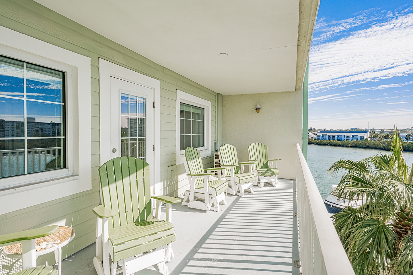 Private balcony...watch the dolphins and boats daily