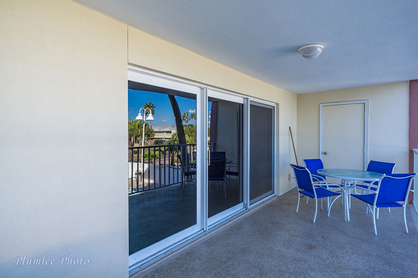 Large slider doors from the Living Room to the Balcony.