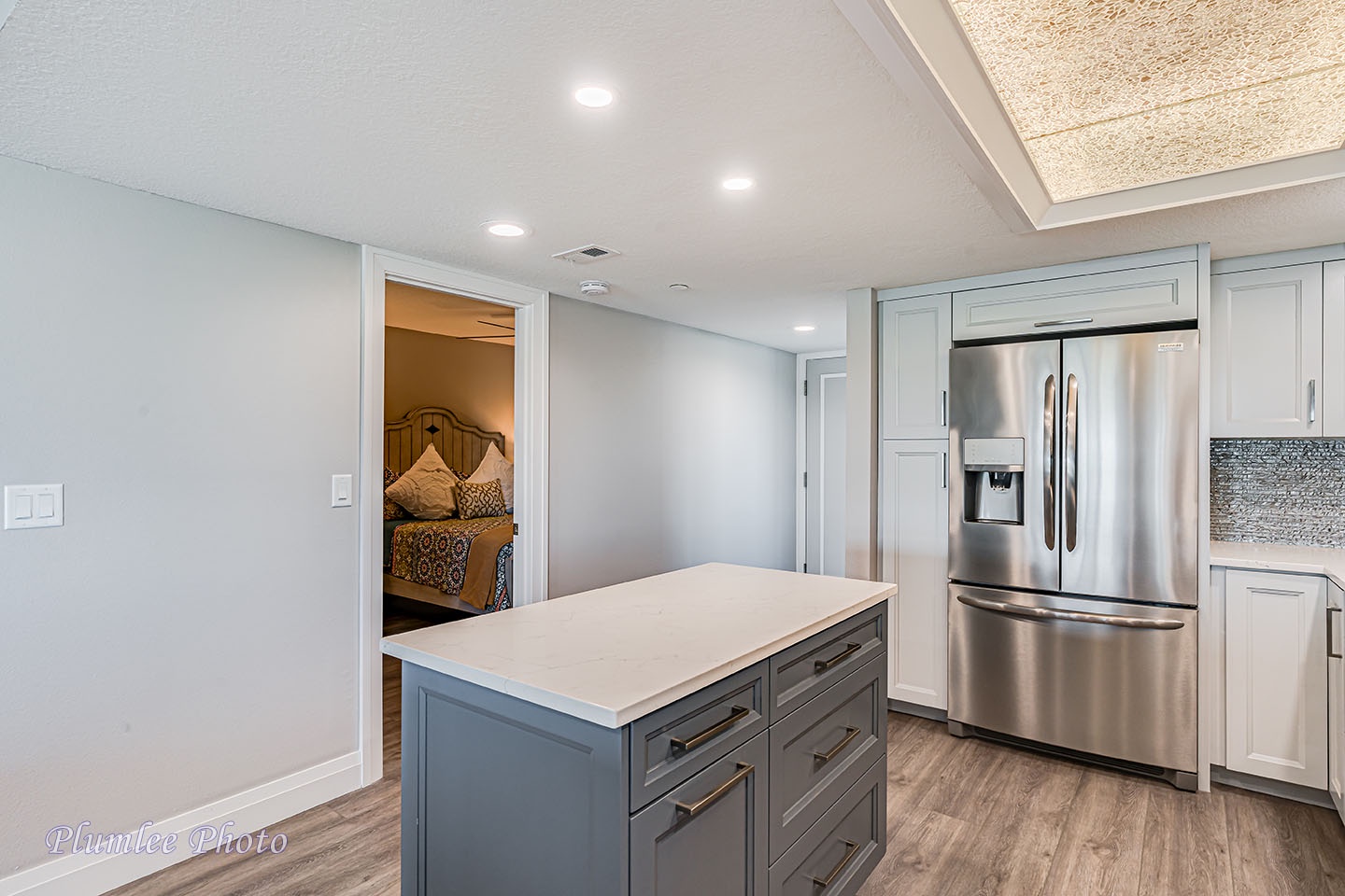 Large french door refrigerator.