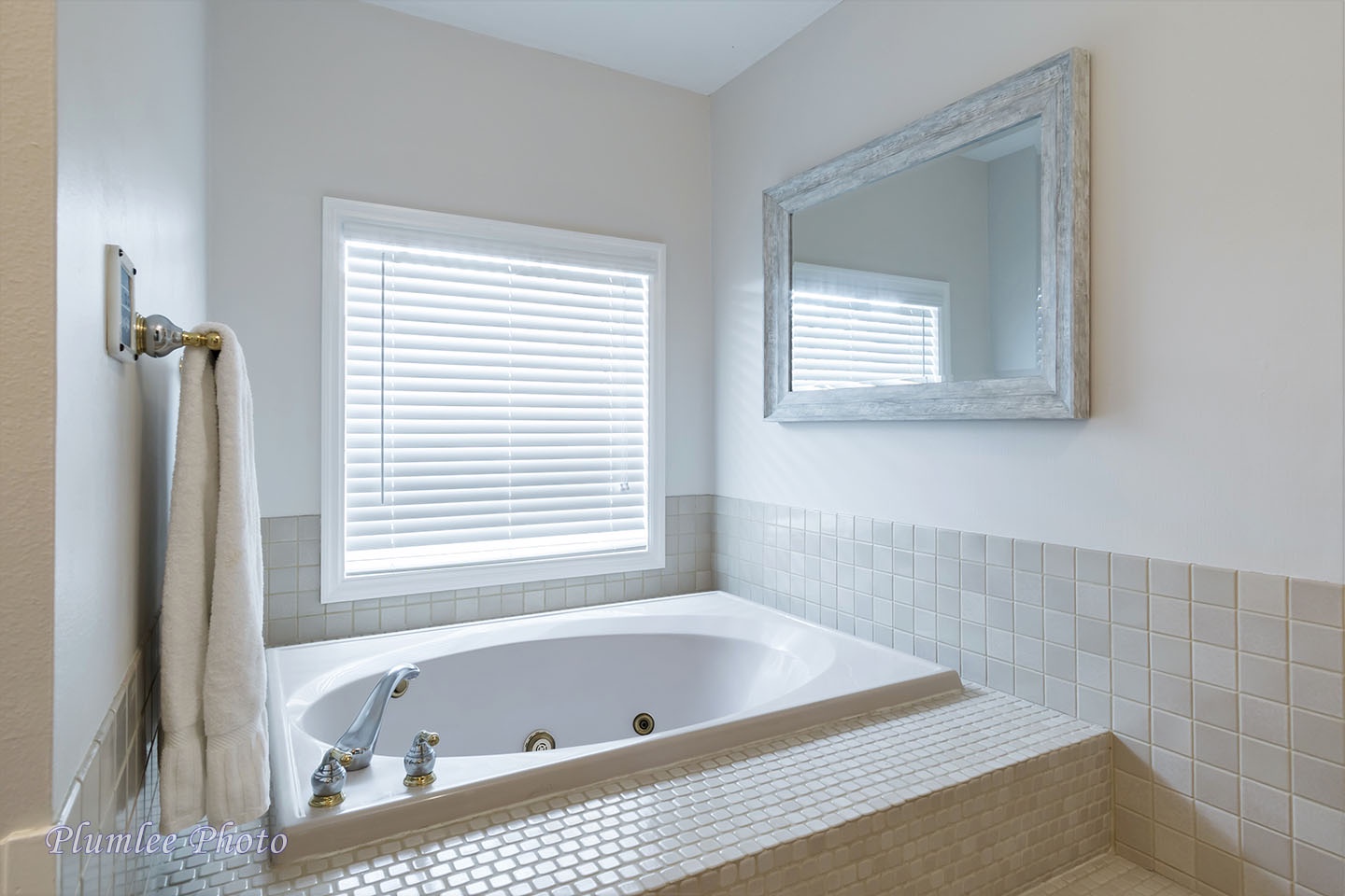 A private oasis in a whirlpool tub.