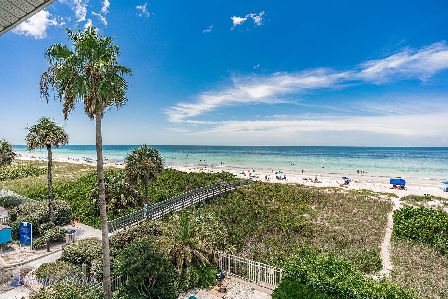 View of the beach to the south.