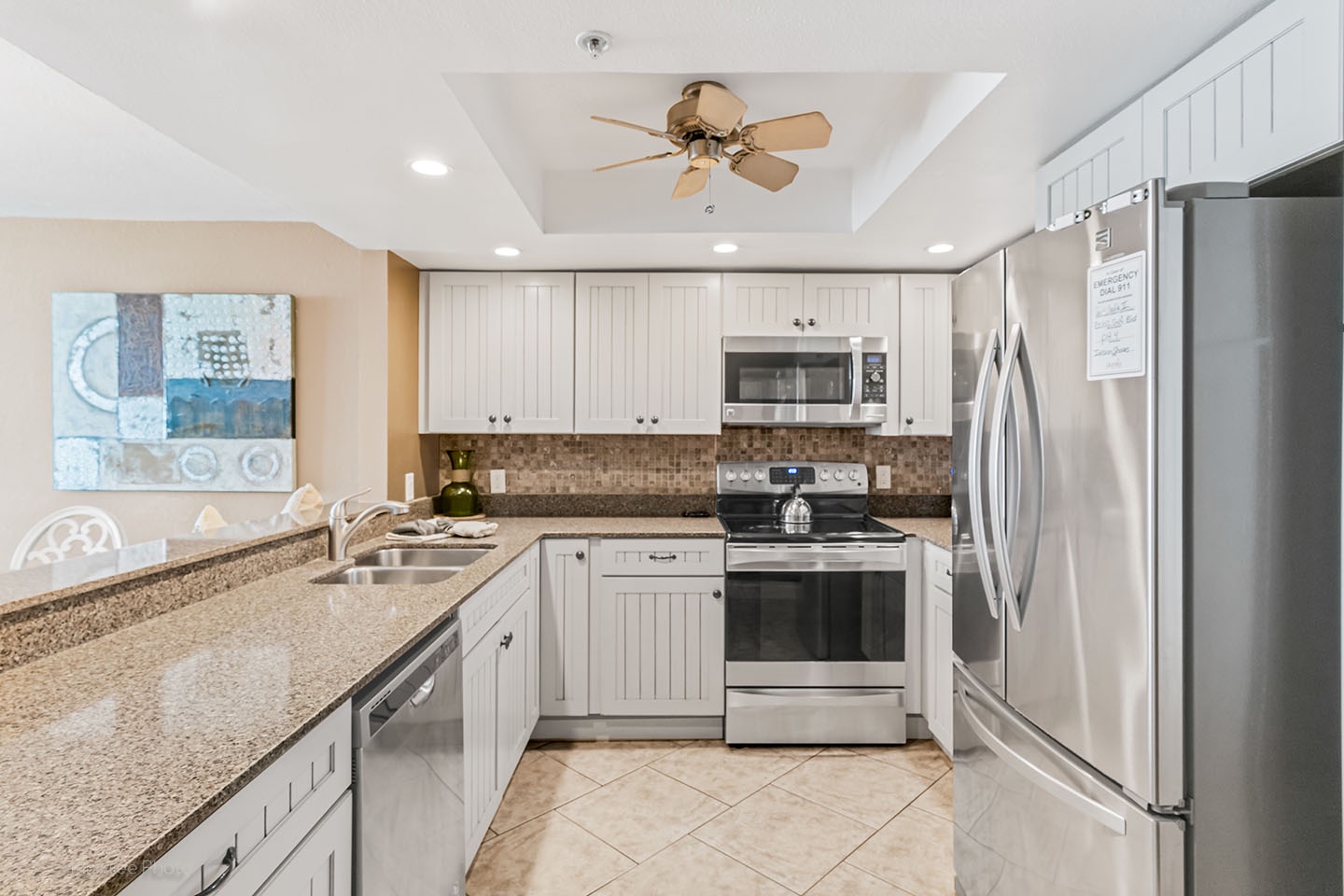 Updated kitchen with stainless appliances