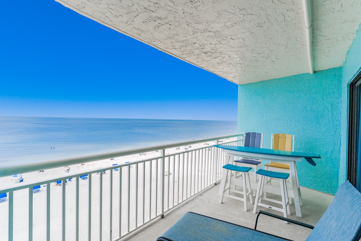 Step onto your private balcony and breathe in the ocean air while enjoying unobstructed beachfront views from your high-rise retreat.