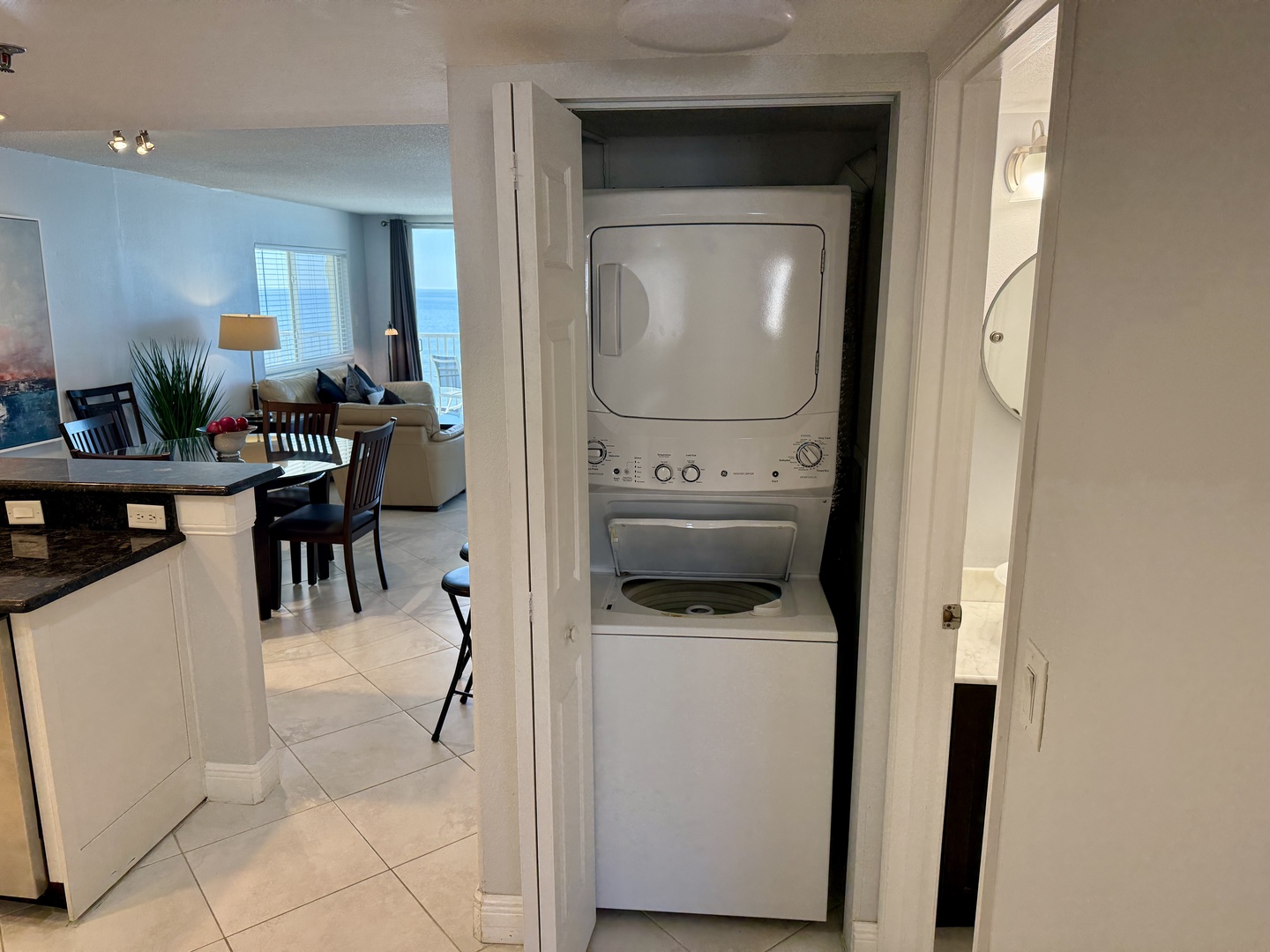 Your in-unit washer and dryer make packing light effortless—fresh clothes throughout your stay in this modern, fully-equipped home.