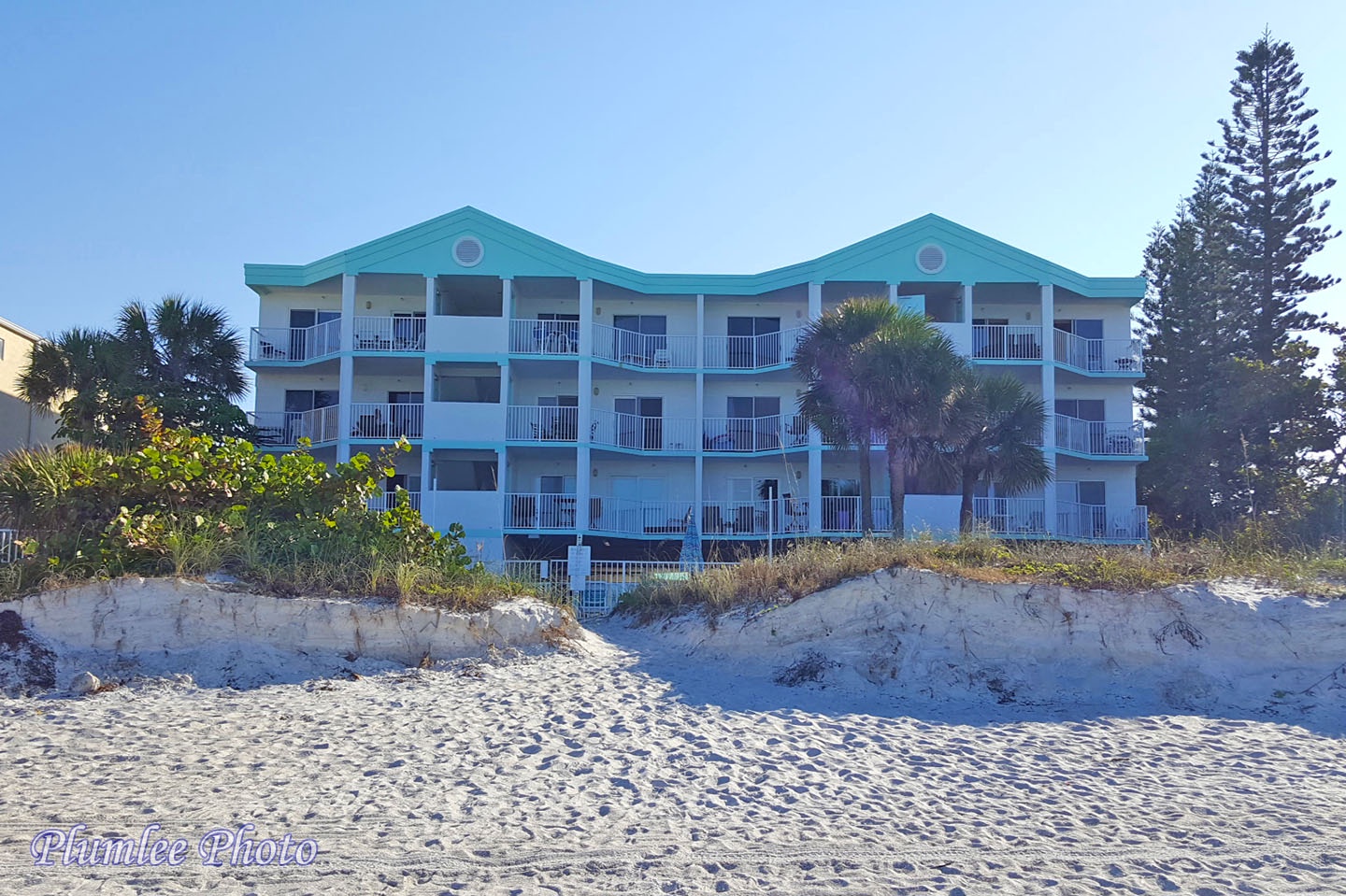 The beach side of West Coast Vista on Indian Rocks Beach.