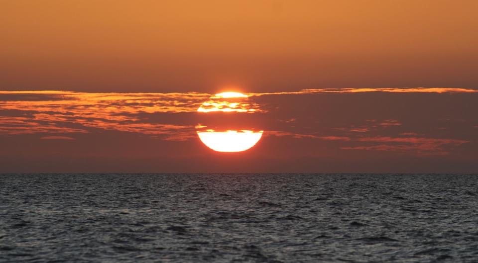 Beautiful sunsets over the Gulf a block away
