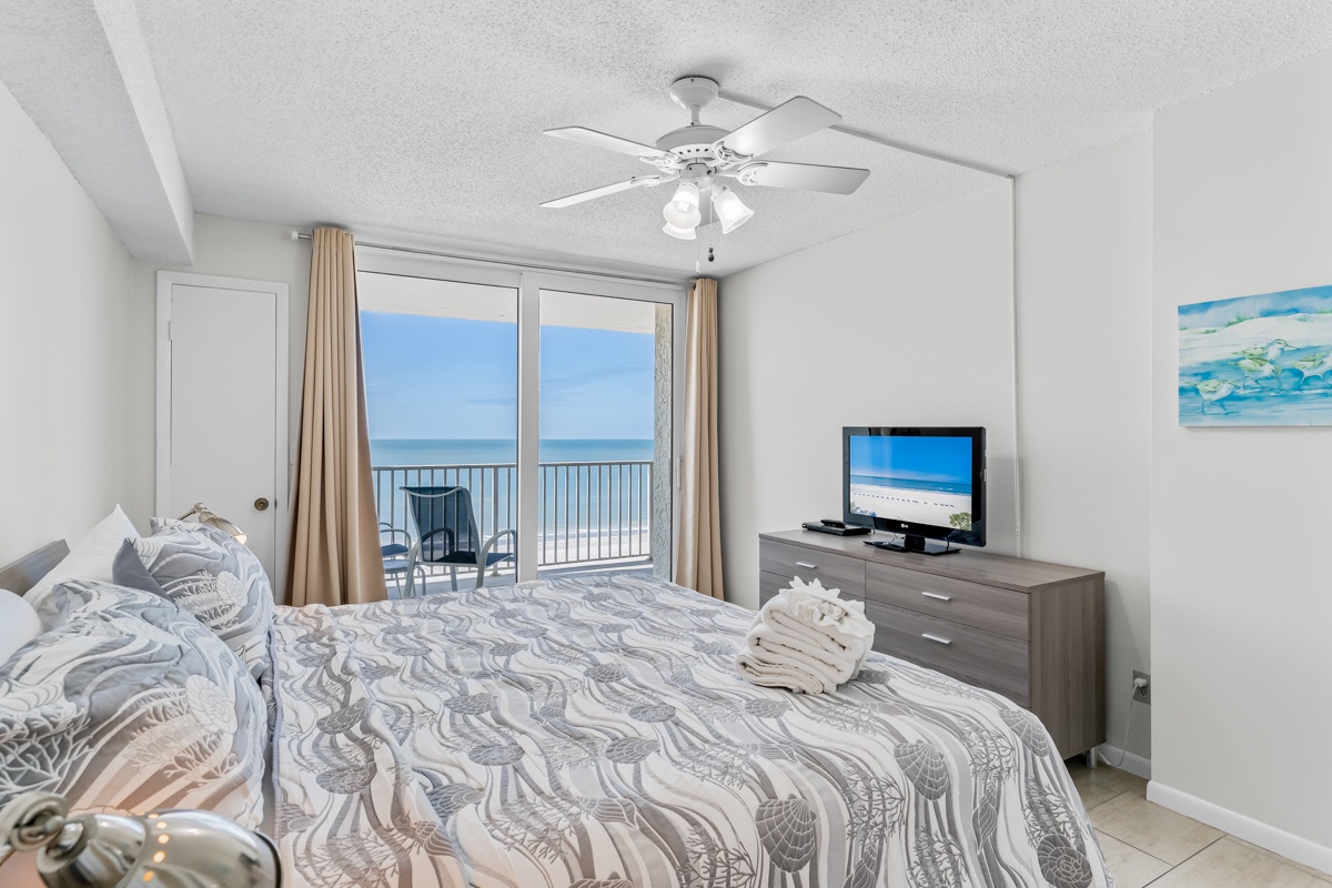 Wake up to breathtaking ocean views from your plush bed, then step onto your private balcony to feel the sea breeze.