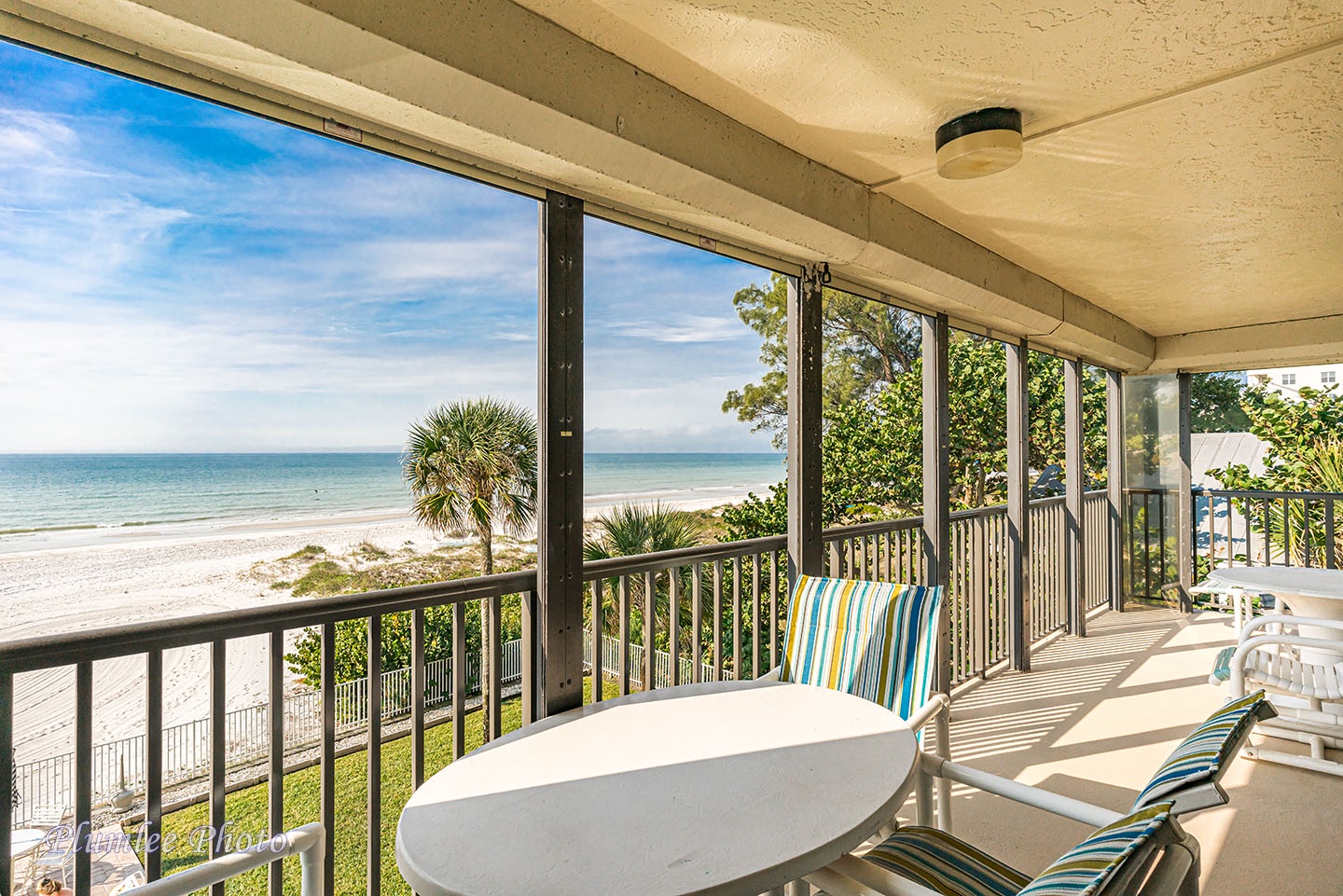 Private balcony on the beach
