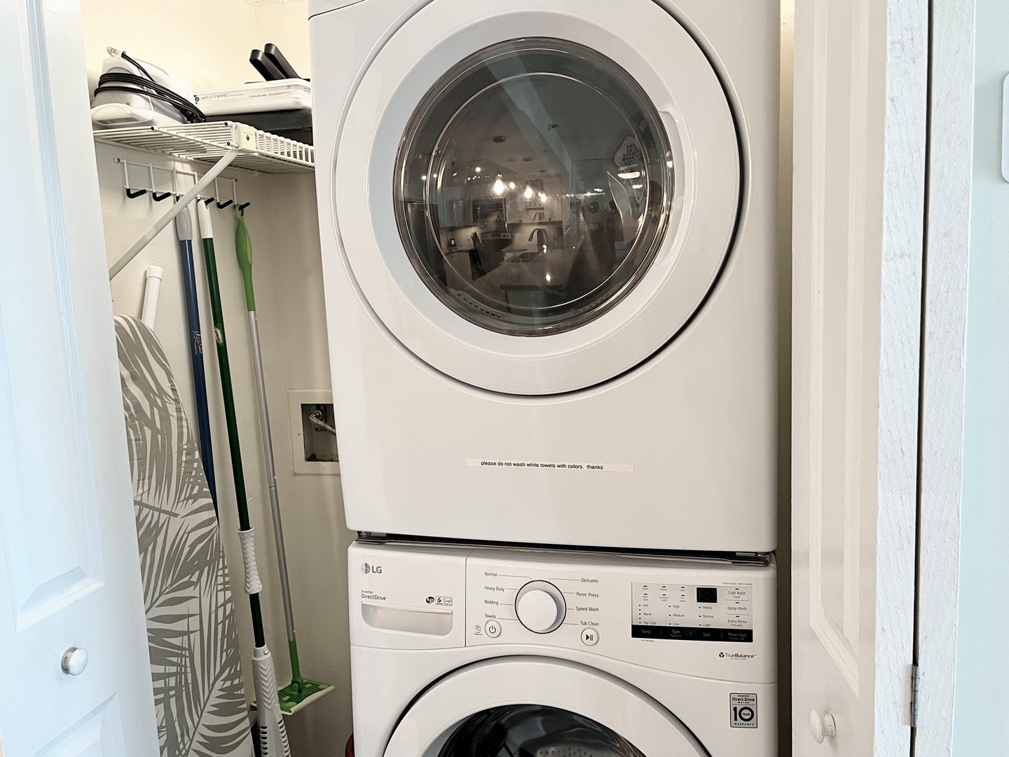 Free washer and dryer inside condo