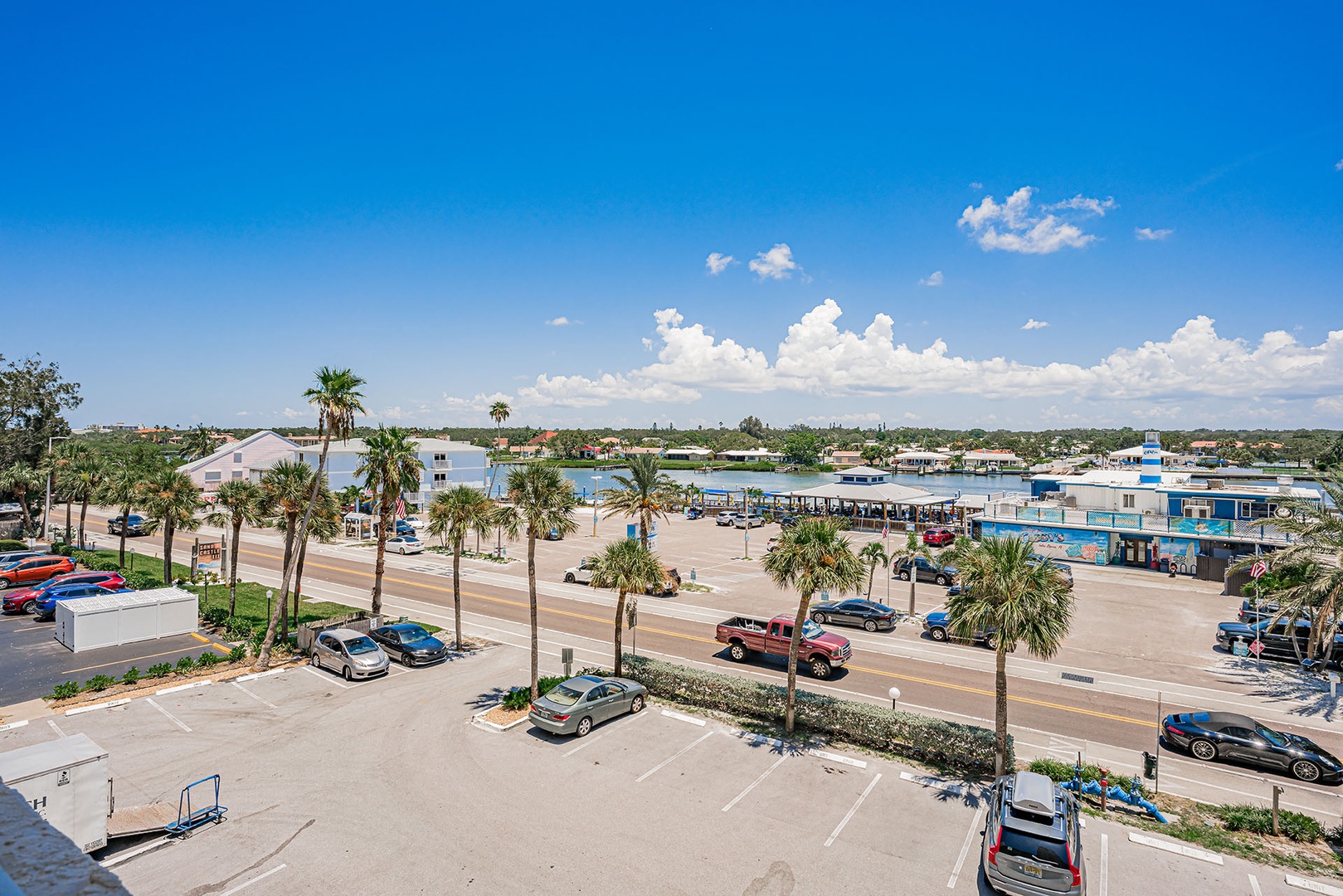 View from front of building