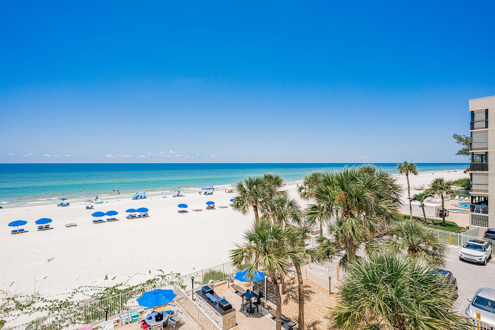 Gas Grill area on deck next to pool area