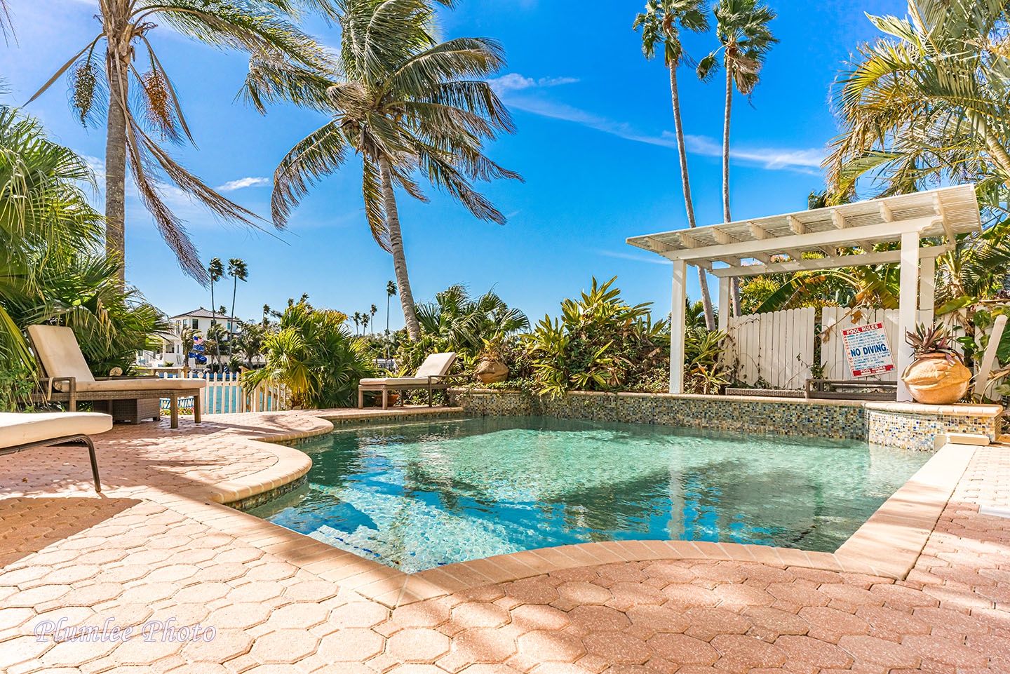 Cool off in the pool and let your worries drift away.