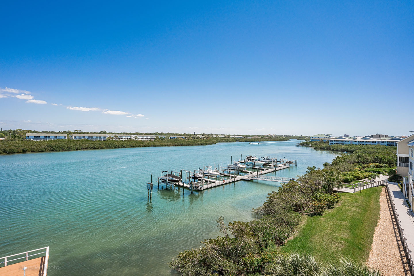 View of the Intracoastal Waterway from Master Bedroom Balcony.