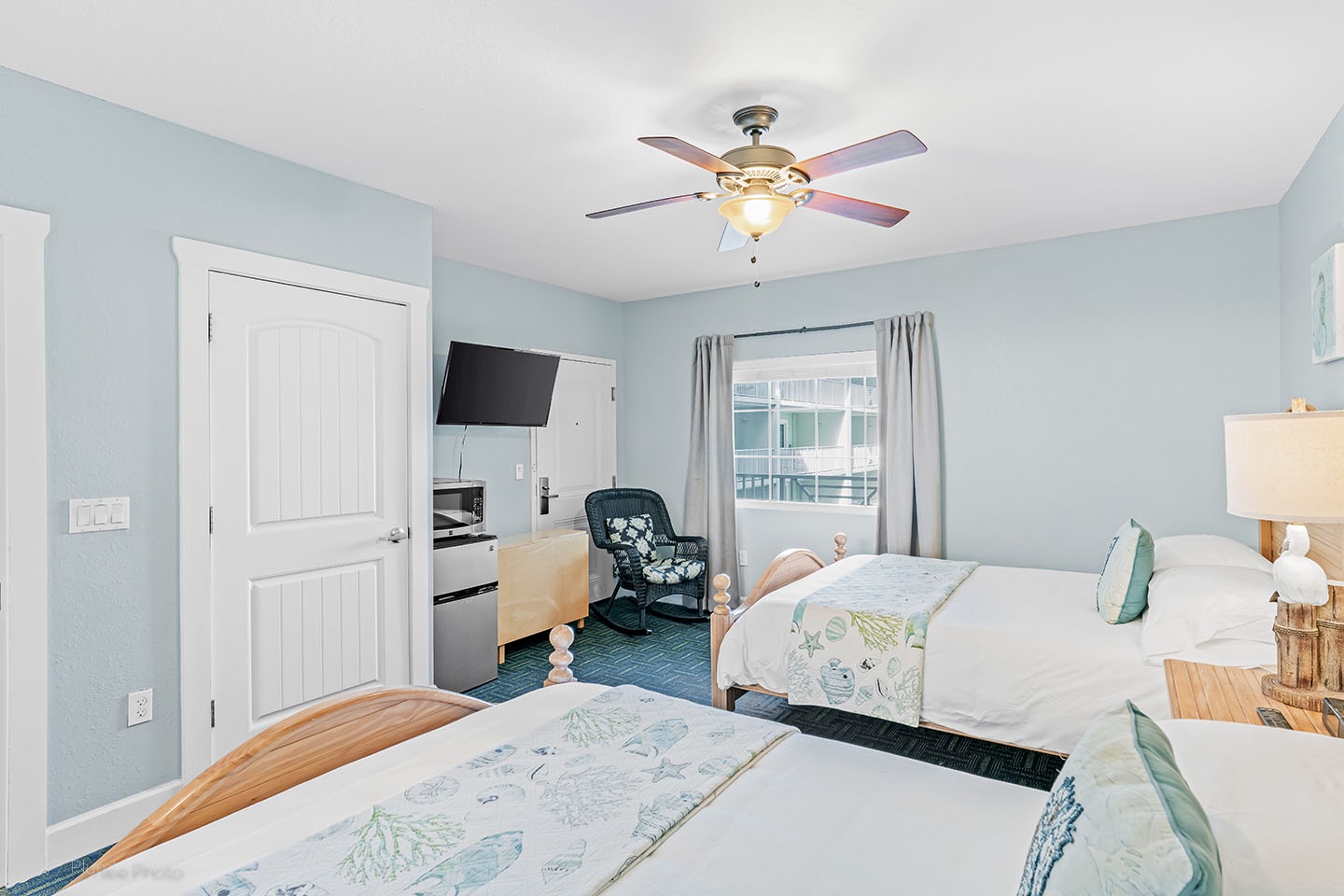 2nd bedroom has ceiling fan and smart TV